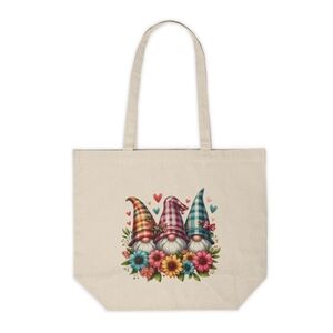 Garden Gnome Custom Canvas Tote Bag
